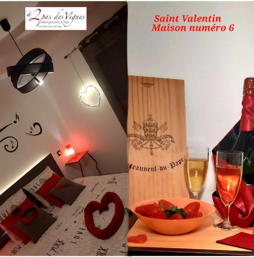 A 2 Pas Des Vignes, Hebergements Et Spa, Maison Numero 6, A Chateauneuf Du Pape Exteriör bild