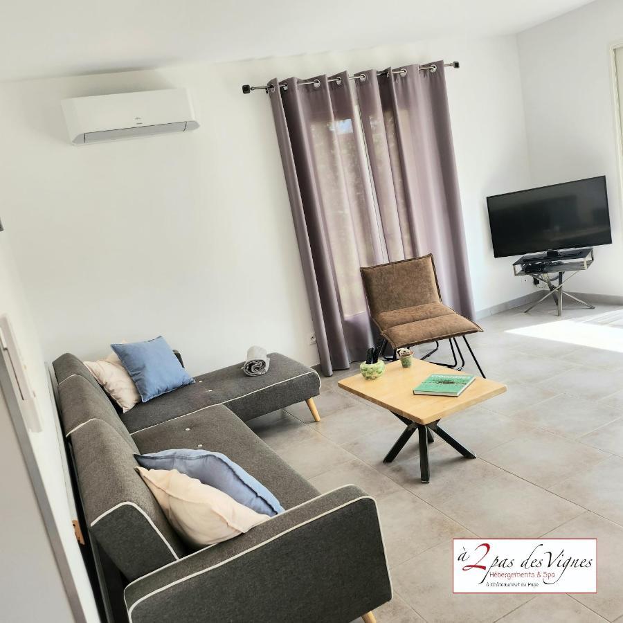 A 2 Pas Des Vignes, Hebergements Et Spa, Maison Numero 6, A Chateauneuf Du Pape Exteriör bild