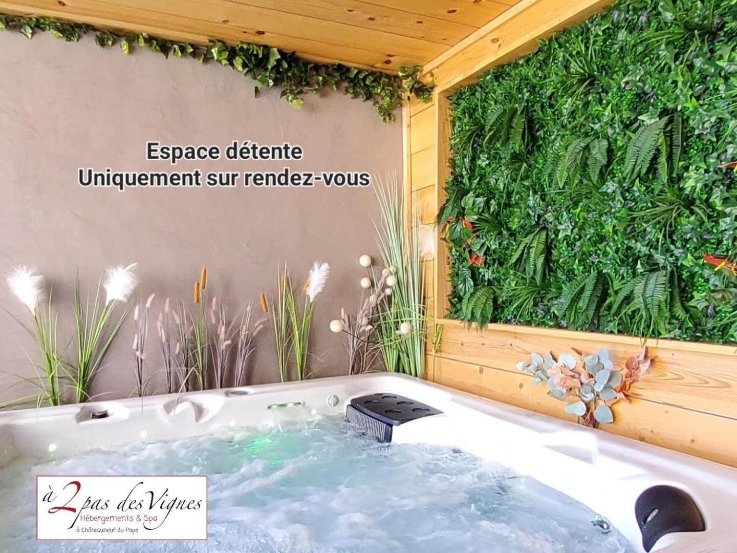 A 2 Pas Des Vignes, Hebergements Et Spa, Maison Numero 6, A Chateauneuf Du Pape Exteriör bild